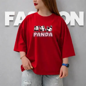 PANDA Oversized T-Shirt | Unique & Chic | BOWKNOT GRAYSTAR