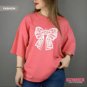 Bow Oversized T-Shirt | Unique & Chic