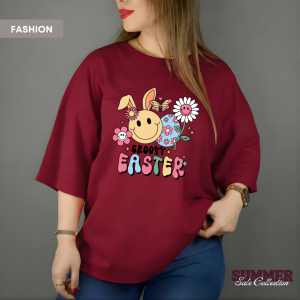 Easter Oversized T-Shirt | Unique & Chic | BOWKNOT GRAYSTAR