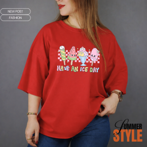 Have An Ice Day Oversized T-Shirt | Unique & Chic | BOWKNOT GRAYSTAR