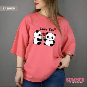 Love You Oversized T-Shirt | Unique & Chic | BOWKNOT GRAYSTAR