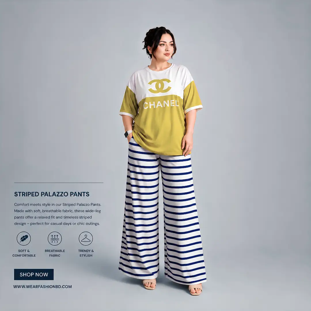 Women CHANEL Side Cutting Co-Ord Set – Olive/Blue Check