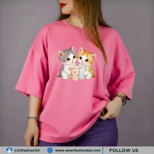 Women’s Oversized DOUBLE CAT Unique & Tree