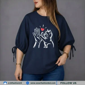Women’s Oversized HAND CAT Unique & Tree