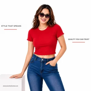 Flora BunTech – Short Sleeve Crop Top