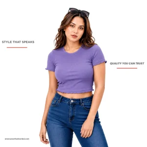 Flora BunTech – Short Sleeve Crop Top