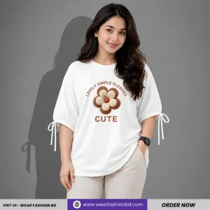 Women’s Oversized Cute Flower Unique & White - Tree