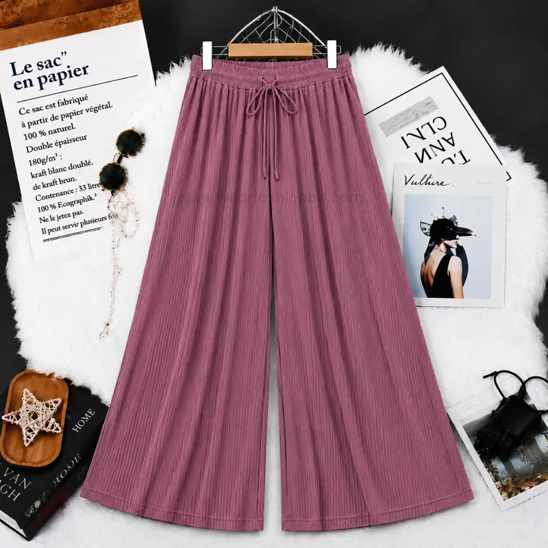 Women's Premium Ripped Palazzo - Onion