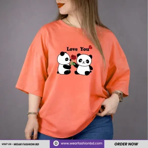 Women’s Oversized LOVE YOU PANDA Unique & Tree
