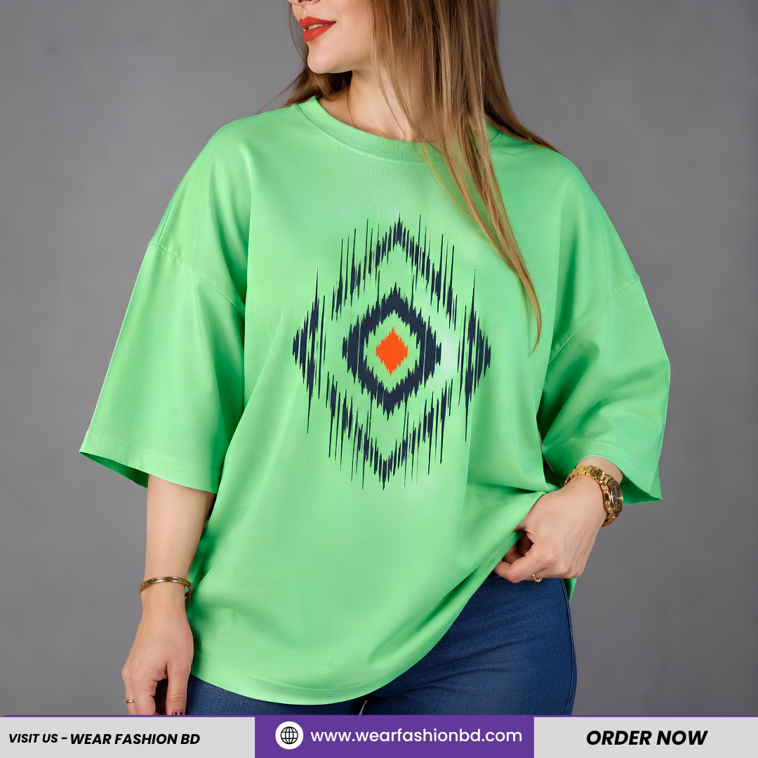 Women’s Oversized Diamond Mint Unique & Tree