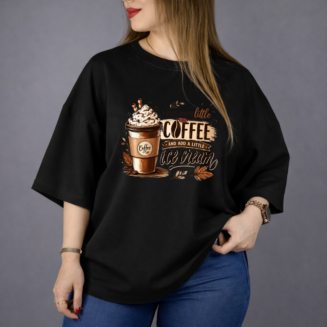 Women’s Oversized Little Coffee Unique & Tree