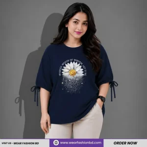 Women’s Oversized Two Hand Lace Totally Unique & LET IT BE Navvy | TREE