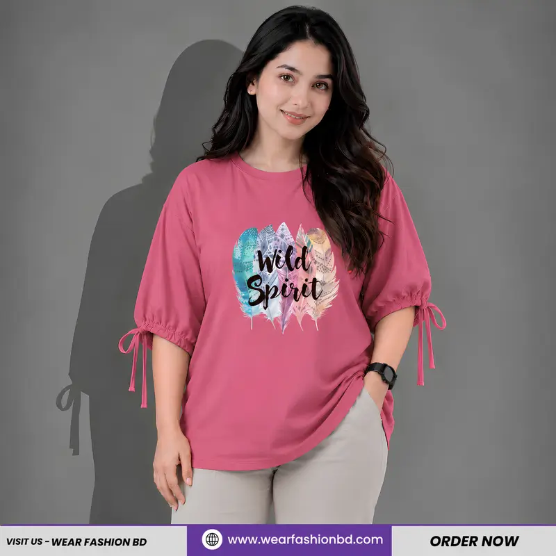 Women’s Oversized Two Hand Lace Totally Unique & Wild Spririt Pink | TREE