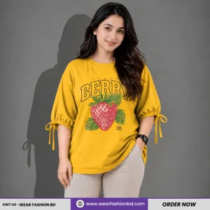 Women’s Oversized Two Hand Lace Totally Unique Berry Yellow | TREE