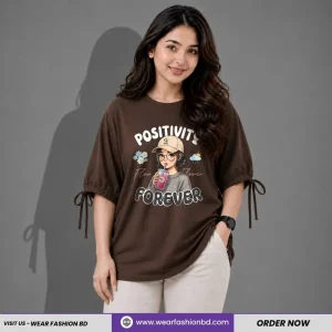 Women’s Oversized Two Hand Lace Totally Unique & Forever Coffee | TREE