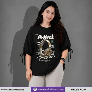 Women’s Oversized Two Hand Lace Totally Unique & Parank Black | TREE