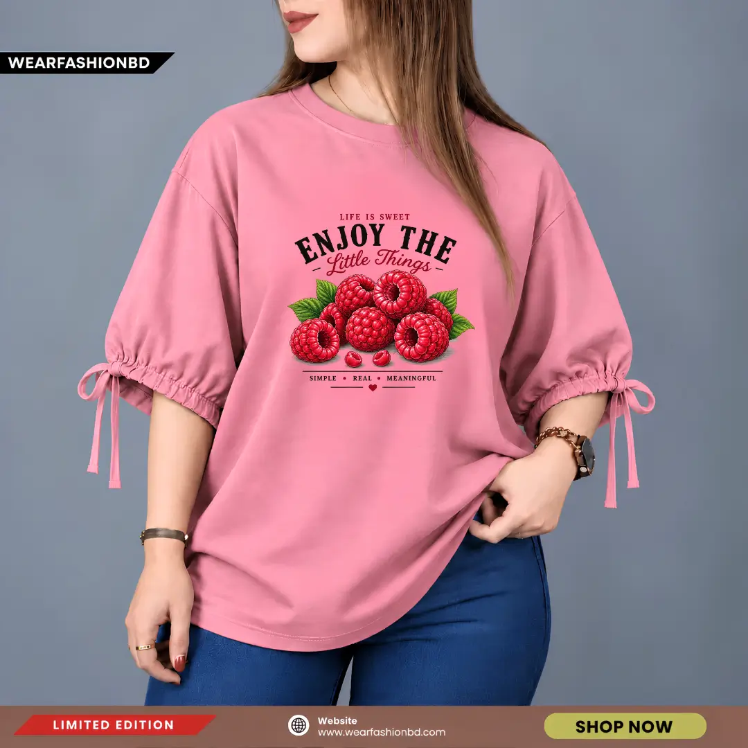 Women’s Oversized Two Hand Lace Totally Unique Enjoy The Pink | TREE